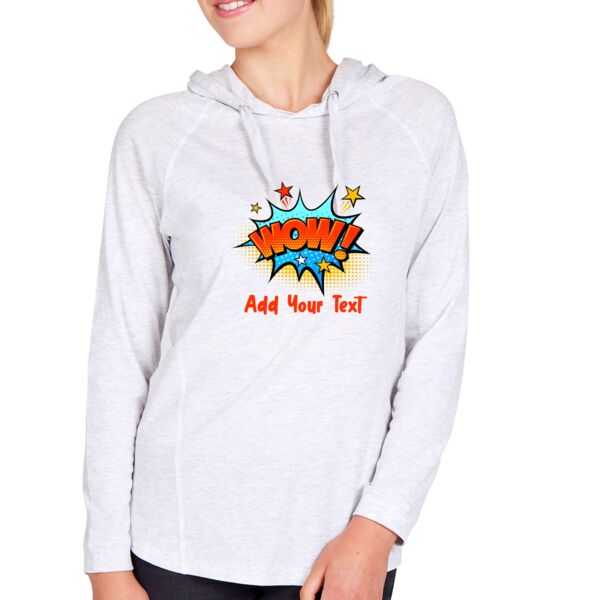 Ladies FUSION T-shirt Hoodie Thumbnail
