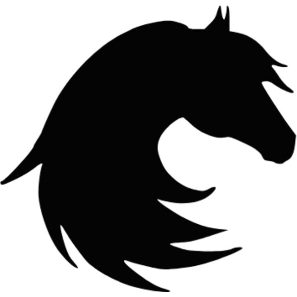 horse  head silhouette Thumbnail