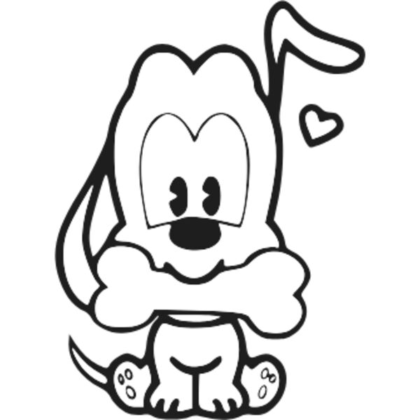 cartoon dog with bone Thumbnail