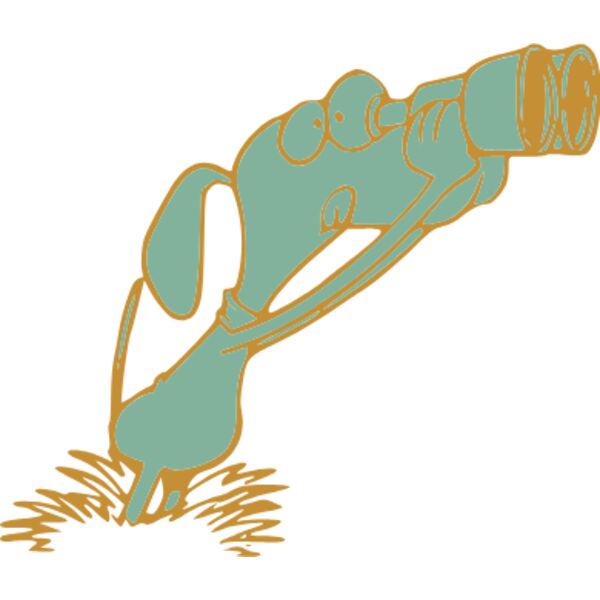 dog with binacular blue Thumbnail