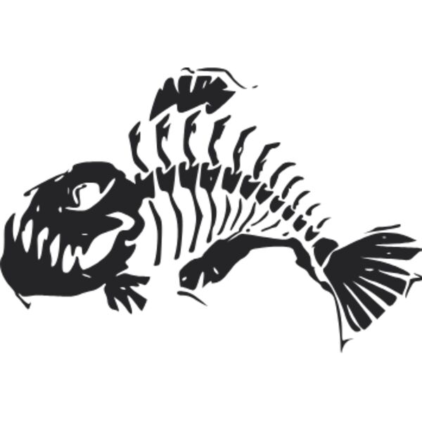 fish bone black Thumbnail