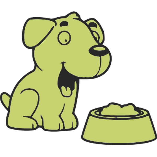 dog with dog food Thumbnail