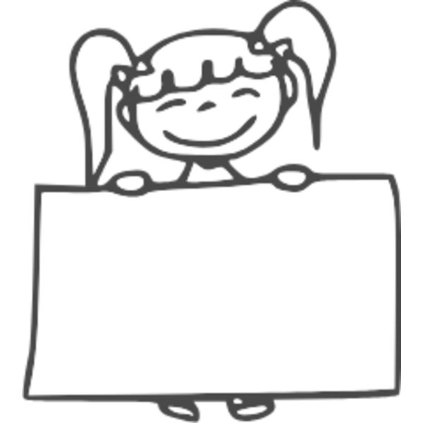girl with chart paper Thumbnail