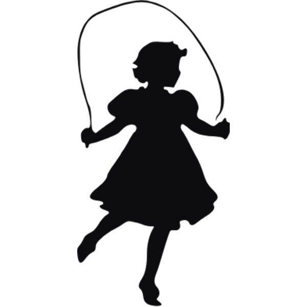 small girl play skiping Thumbnail