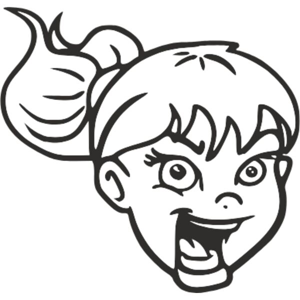 aggressive girl clipart Thumbnail