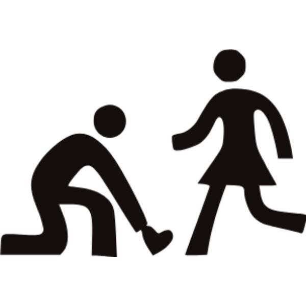 guy placing heart onto girls legs Thumbnail