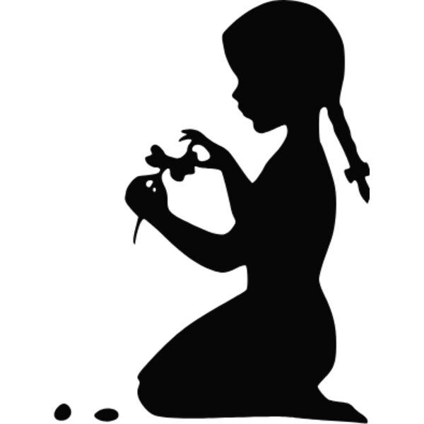 little girl silhouette Thumbnail