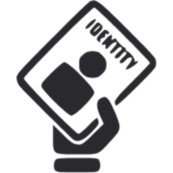 hand holding id card Thumbnail