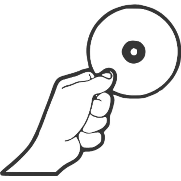 hand with cd Thumbnail