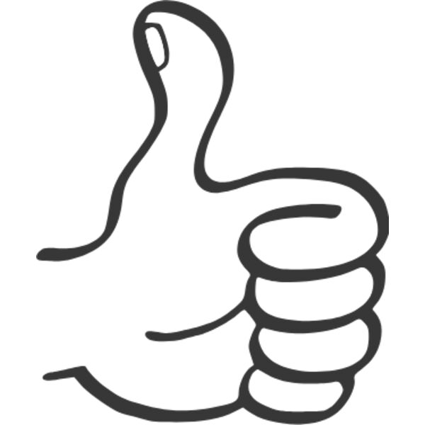 thumbs up clipart outline Thumbnail