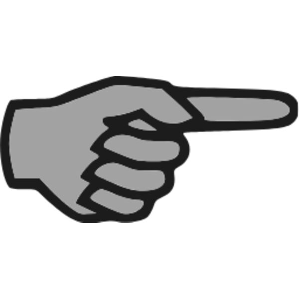 pointing hand vector Thumbnail