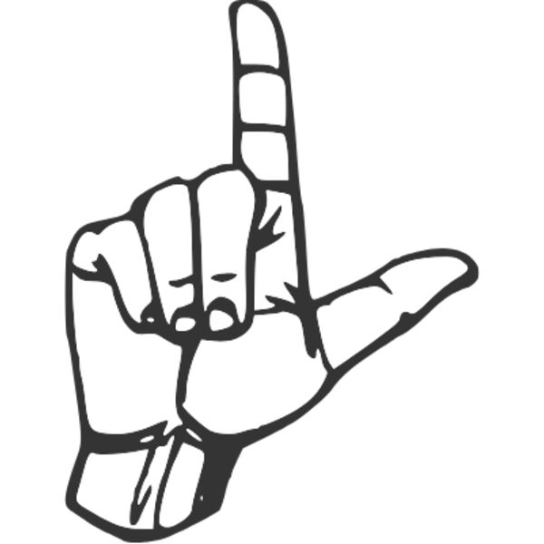 l sign language hand Thumbnail