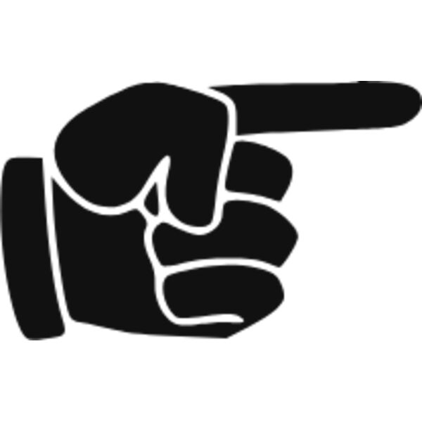pointing hand right side Thumbnail