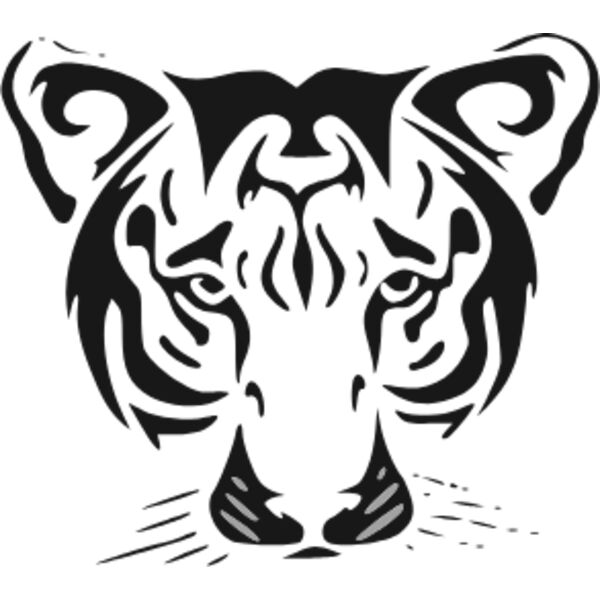 sad face tiger tribal Thumbnail