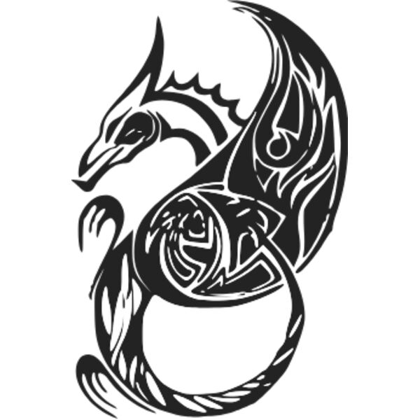 dragon tribal art Thumbnail