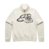 Women Stencil Half Zip Hood Thumbnail