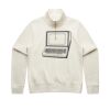 Women Stencil Half Zip Hood Thumbnail