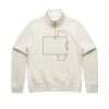 Women Stencil Half Zip Hood Thumbnail