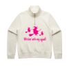 Women Stencil Half Zip Hood Thumbnail