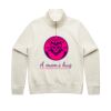 Women Stencil Half Zip Hood Thumbnail