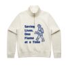 Women Stencil Half Zip Hood Thumbnail